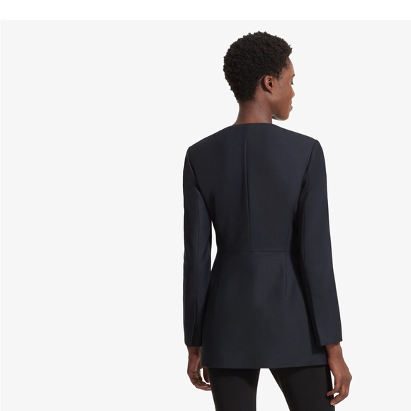 MM Lafleur Carmen Navy Wool Blend Blazer - Picture 2 of 9